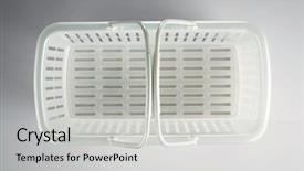  Presentation with shot - Slides with top-angle-shot-of-shopping background and a light gray colored foreground