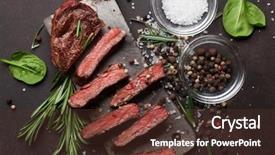  Presentation with blade - Theme featuring top blade or denver grilled background and a tawny brown colored foreground