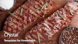  Presentation with blade - PPT layouts enhanced with top blade or denver grilled background and a tawny brown colored foreground