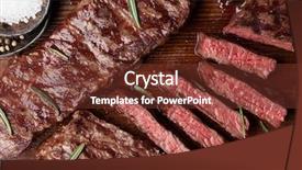  Presentation with cutting board - Amazing slide deck having top blade or denver grilled backdrop and a tawny brown colored foreground