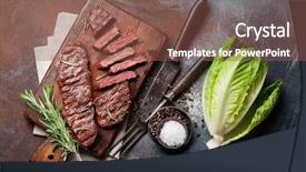  Presentation with blade - Audience pleasing slide deck consisting of top blade or denver grilled backdrop and a tawny brown colored foreground