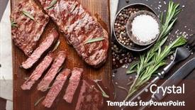  Presentation with blade - Slides with top blade or denver grilled background and a tawny brown colored foreground