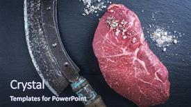  Presentation with aged papper - Audience pleasing presentation design consisting of top bottom - aged point steak backdrop and a tawny brown colored foreground