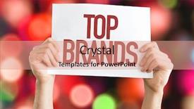  Presentation with brands - Amazing presentation having top brands placard with bokeh backdrop and a coral colored foreground
