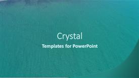  Presentation with water poluttion - Presentation design consisting of top-down-aerial-view-over background and a ocean colored foreground