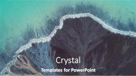  Presentation with water poluttion - PPT theme consisting of top-down-aerial-view-over background and a dark gray colored foreground