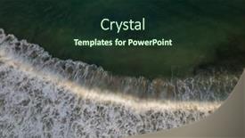  Presentation with water wave - Slides enhanced with top-down-aerial-view background and a wine colored foreground