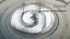  Presentation with roundabout - Slides with top-down-aerial-view background and a light gray colored foreground