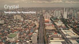  Presentation with car park - Slides with top-down-car-park background and a gray colored foreground