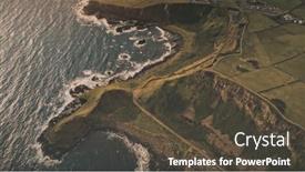  Presentation with united kingdom - PPT theme having top-down-sun-rural-lands background and a  colored foreground