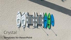  Presentation with mexico cancun - Slides enhanced with top-down-view-of-row background and a light gray colored foreground