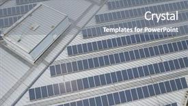  Presentation with solar system - Presentation theme with top down view of solar background and a  colored foreground