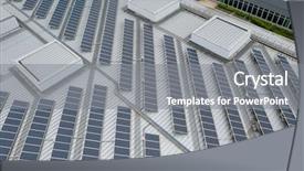  Presentation with top and down features of internet - PPT theme with top down view of solar background and a gray colored foreground