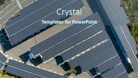  Presentation with solar - PPT theme enhanced with top-down-view-of-solar background and a ocean colored foreground