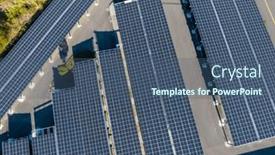  Presentation with solar - Slide deck consisting of top-down-view-of-solar background and a ocean colored foreground