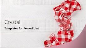  Presentation with kitchen towel - Slide set having top-down-view background and a white colored foreground