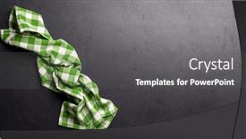  Presentation with kitchen towel - Presentation featuring top-down-view background and a gray colored foreground