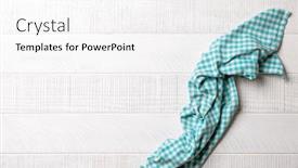  Presentation with kitchen towel - Slide deck with top-down-view background and a white colored foreground