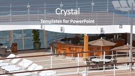  Presentation with sea floor - Slides having top floor of ship background and a gray colored foreground