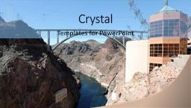  Presentation with highway - Presentation theme featuring top historic hoover dam background and a light blue colored foreground