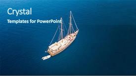  Presentation with water sports - Audience pleasing slide deck consisting of sailling boat outdoor water sports backdrop and a ocean colored foreground