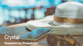  Presentation with summer holiday - Presentation theme enhanced with  background and a  colored foreground