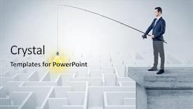  Presentation with excellence - Presentation theme consisting of top of a building background and a sky blue colored foreground