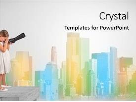 Top Of A Building PPT template 83 | CrystalGraphics