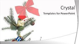  Presentation with christmas tree - Cool new presentation theme with top of a christmas tree backdrop and a  colored foreground