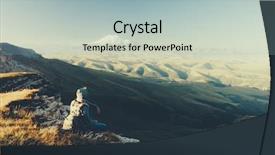  Presentation with mountain top - Slides enhanced with top of bermamyt plateau background and a light blue colored foreground