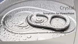  Presentation with beverage - PPT theme enhanced with top-of-cool-silver-beverage background and a light gray colored foreground