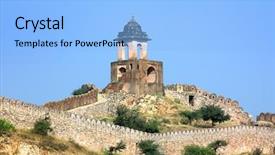  Presentation with mountain top - PPT layouts consisting of top of mountain - jaipur india background and a  colored foreground
