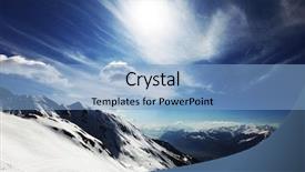  Presentation with mountains - PPT layouts featuring top of mountains background and a light blue colored foreground