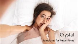  Presentation with linen - PPT layouts enhanced with top of pretty woman 20s background and a coral colored foreground