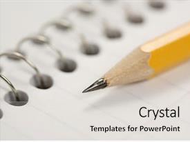 Top Of Spiral Bound Notebook PPT template 74 | CrystalGraphics