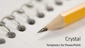  Presentation with spiral notebook - Audience pleasing slides consisting of top of spiral bound notebook backdrop and a light gray colored foreground