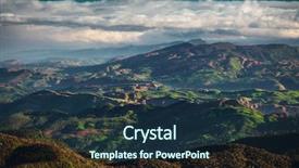  Presentation with mountain top - Presentation theme consisting of top of the mountain adam background and a tawny brown colored foreground