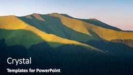  Presentation with lighting - Slides featuring top-of-the-mountain background and a navy blue colored foreground