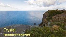  Presentation with strait - Slides consisting of top of the nut plateau background and a  colored foreground