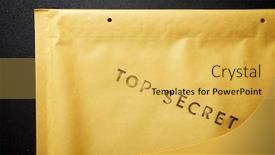  Presentation with secret - PPT layouts having top-secret-sentence background and a yellow colored foreground