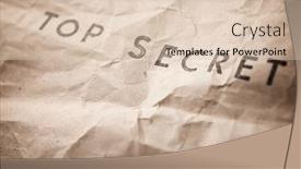  Presentation with secret - Cool new PPT layouts with top-secret-sentence backdrop and a lemonade colored foreground