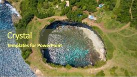  Presentation with aerial - Beautiful slides featuring top shot of the broken backdrop and a tawny brown colored foreground