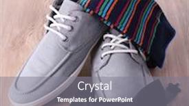  Presentation with socks - Slides featuring top-siders-bow-tie background and a gray colored foreground
