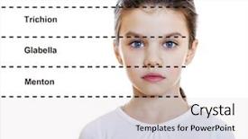  Presentation with beauty - Beautiful theme featuring top to bottom upper third backdrop and a light gray colored foreground