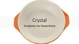  Presentation with baking utensils - Cool new PPT theme with top view baking utensils on the white background backdrop and a soft green colored foreground