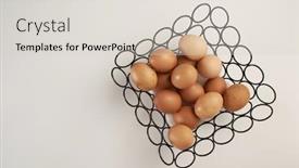  Presentation with top view of soybean - Amazing presentation design having top-view-eggs backdrop and a lemonade colored foreground