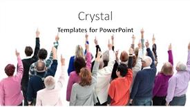  Presentation with group - Colorful theme enhanced with top-view-group-of-diverse backdrop and a white colored foreground