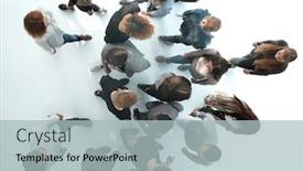  Presentation with groups - Cool new theme with top-view-groups-of-diverse backdrop and a light blue colored foreground