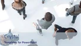  Presentation with groups - PPT theme consisting of top-view-groups-of-diverse background and a lemonade colored foreground