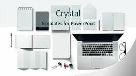  Presentation with branding - Cool new slides with top view image of corporate backdrop and a lemonade colored foreground